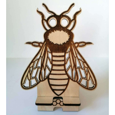  Figurás mobiltartó fából - Méhecske ajándéktárgy