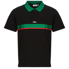 Fila Rövid ujjú galléros pólók SAGANO RELAXED TAPED POLO SHIRT Fekete EU S férfi póló