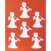  Filcfigura - Angyal álló trombitás (6 db/cs, átm. kb.: 6cm)