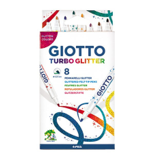 Filctoll GIOTTO Turbo Glitter csillámos 8db-os készlet filctoll, marker
