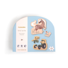 Filibabba 7 db-os puzzle - Farm állatok puzzle, kirakós