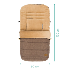 Fillikid bundazsák babakocsiba - Lanin barna 8415-27 babakabát, overál, bundazsák