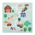 Fillikid Fillikid szivacspuzzle szõnyeg Farm 93x93cm 6db 3307-01