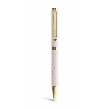FILOFAX Golyóstoll, 0,8 mm, arany színű klip, rózsaszín tolltest, filofax &quot;confetti&quot;, fekete fx-132707 toll