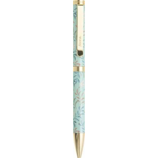 FILOFAX Golyóstoll, 1,0 mm, arany színû klip, menta színû tolltest, FILOFAX "Botanical", fekete -... toll