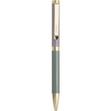 FILOFAX Golyóstoll, 1,0 mm, arany színű klip, pasztell színű tolltest, FILOFAX "Norfolk", fekete toll