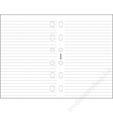 FILOFAX Kalendárium betét, jegyzetlap, A5, vonalas, FILOFAX, fehér (NFX343008) gyűrűs kalendárium betétlap