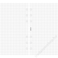 FILOFAX Kalendárium betét, jegyzetlap, personal méret, kockás, FILOFAX, fehér (NFX132905) gyűrűs kalendárium betétlap