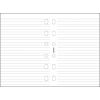 FILOFAX Kalendárium betét, jegyzetlap, pocket méret, vonalas, FILOFAX, fehér