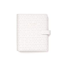 FILOFAX Kalendárium, gyûrûs, betétlapokkal, A5, FILOFAX "Moonlight", fehér - NFX022652 (FX-022652) gyűrűskönyv