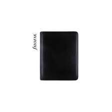 FILOFAX Kalendárium, gyűrűs, betétlapokkal, A5, FILOFAX "Metropol", cipzárral fekete gyűrűskönyv