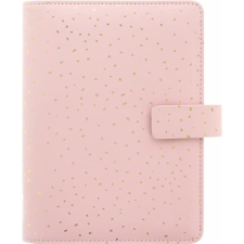 FILOFAX Kalendárium, gyűrűs, betétlapokkal, pocket méret, FILOFAX, "Confetti", rózsakvarc gyűrűskönyv