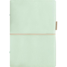 FILOFAX Kalendárium, gyűrűs, betétlapokkal, pocket méret, FILOFAX, "Domino" Soft", pasztellzöld gyűrűskönyv