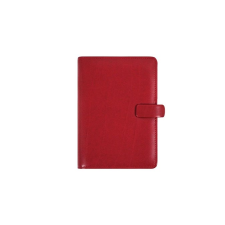FILOFAX Kalendárium, gyűrűs, betétlapokkal, pocket méret, , "Metropol", vörös gyűrűskönyv