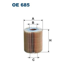 Filtron Olajszűrő FILTRON OE 685 olajszűrő