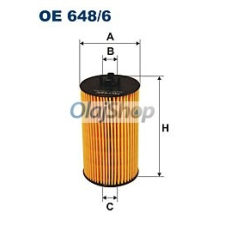 Filtron Olajszűrő (OE 648/6) olajszűrő
