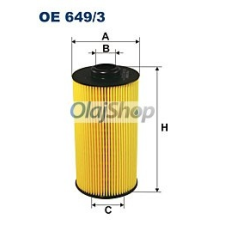 Filtron Olajszűrő (OE 649/3) olajszűrő