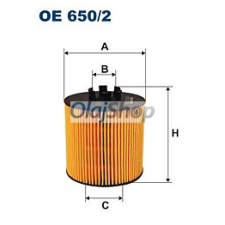 Filtron Olajszűrő (OE 650/2) olajszűrő