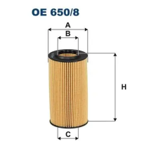 Filtron olajszűrő OE 650/8 autóalkatrész