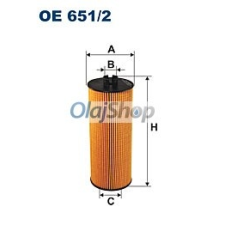 Filtron Olajszűrő (OE 651/2) olajszűrő