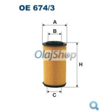 Filtron Olajszűrő (OE 674/3) olajszűrő