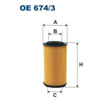 Filtron olajszűrő OE 674/3 autóalkatrész
