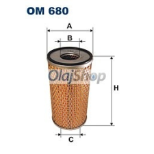Filtron Olajszűrő (OM 680) olajszűrő