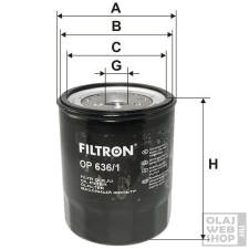 Filtron olajszűrő OP636/1 olajszűrő