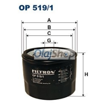 Filtron Olajszűrő (OP 519/1) olajszűrő