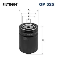 Filtron olajszűrő OP 525 autóalkatrész