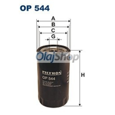 Filtron Olajszűrő (OP 544) olajszűrő