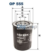 Filtron Olajszűrő (OP 555) olajszűrő