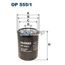 Filtron Olajszűrő (OP 555/1) olajszűrő