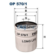 Filtron Olajszűrő (OP 570/1) olajszűrő