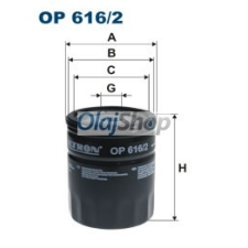 Filtron Olajszűrő (OP 616/2) olajszűrő