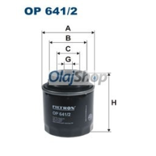 Filtron Olajszűrő (OP 641/2) olajszűrő