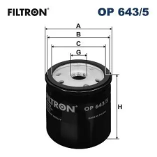 Filtron olajszűrő OP 643/5 autóalkatrész