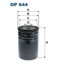Filtron olajszűrő OP 644 autóalkatrész