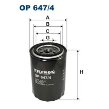 Filtron olajszűrő OP 647/4 autóalkatrész