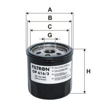 Filtron OP616/3 olajszűrő olajszűrő