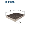 Filtron Szűrő, utastér levegő FILTRON K 1155A