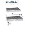 Filtron szűrő, utastér levegő FILTRON K 1428A-2x
