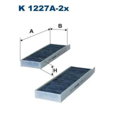 Filtron szűrő, utastér levegő K 1227A-2x autóalkatrész