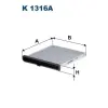Filtron szűrő, utastér levegő K 1316A