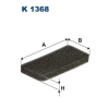 Filtron szűrő, utastér levegő K 1368