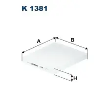 Filtron szűrő, utastér levegő K 1381 autóalkatrész