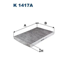 Filtron szűrő, utastér levegő K 1417A autóalkatrész