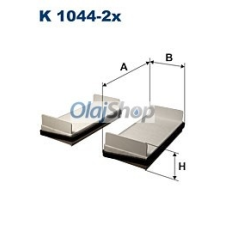 Filtron Utastérszűrő (K 1044-2X) pollenszűrő