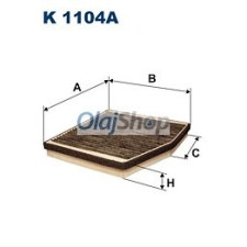 Filtron Utastérszűrő (K 1104A) pollenszűrő