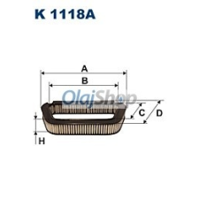 Filtron Utastérszűrő (K 1118A) pollenszűrő